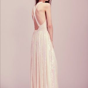 ✨NWT Free People Pleated Sequin Maxi ✨